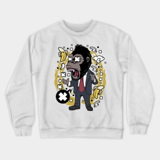 gorilla businessman Crewneck Sweatshirt